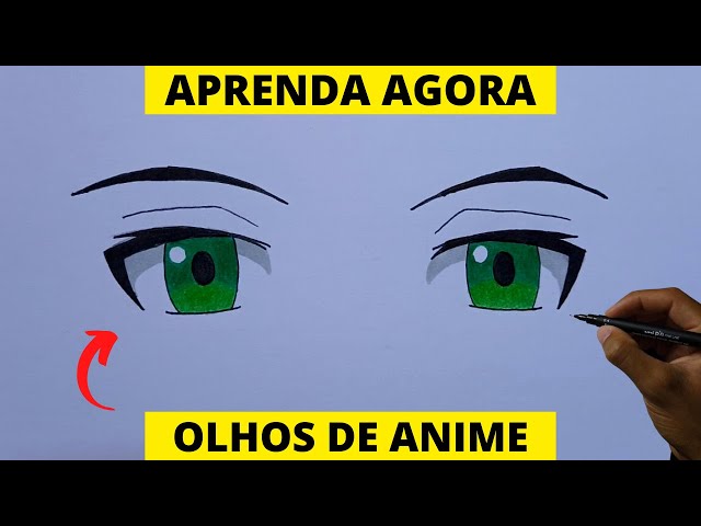 COMO DESENHAR OLHOS DE ANIME passo a passo! 